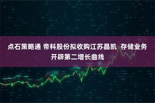 点石策略通 帝科股份拟收购江苏晶凯 存储业务开辟第二增长曲线